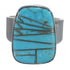 Genuine Sterling Silver Southwestern Turquoise Inlay Ring Size 5-3/4 AX88044